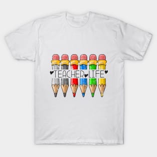 Teacher Life, Pencil Teacher T-Shirt